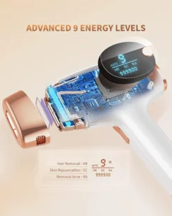 ZKMAGIC IPL Geräte Haarentfernung Laser Mit 999.900 Lichtimpulse, Dauerhafte Schmerzfreie Haarentfernungsgerät 9 Energiestufen Und 3 Funktionen-HR/SC/RA Für Männer, Frauen, Gesicht, Achseln, Beine, Körper -Rowesc Verkaufe 007f11d2959b3bcd9064055ffda00f7f