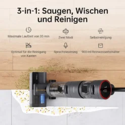 Dreame H12 Nass Trockensauger Kabellos Handstaubsauger Waschsauger Mit Kantenreinigungsbürste, Selbstreinigungsfunktion, Schmutzerkennung, LED-Display, 900mL Wassertank Für Hartböden, Tierhaare -Rowesc Verkaufe 00dbc90d9dc5a5c1f865a081cdf8e3f9
