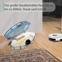 2022 SmartAI S9 Saugroboter Staubsauger Robot Wischroboter Automatisch APP Fernbedienung 4000PA Roboterstaubsauger Vacuum Reinigung Weiß -Rowesc Verkaufe 04bff84157db778418d3ac73323dea37