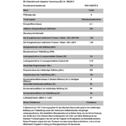 Candy ROE H8A2TE-S WÄRMEPUMPENTROCKNER 8kg -Rowesc Verkaufe 0714bbccfeb5443f6d1fa83ffba5d6bc