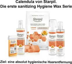 Starpil Filmwax Calendula Sanitizer Linie, 1 Kg Blöcke -Rowesc Verkaufe 08394f36c13486469d7188855bc45f4c