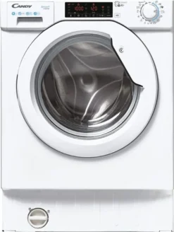 Candy Smart Inverter CBWO 49TWME-S, Integrierte Waschmaschine 9 KG, 1400 U/min, Wi-Fi, Mix Power System, Active Motion System, 16 Zyklen, 9 Quick, Inverter Motor, Delayed Start, 75 DB, , White