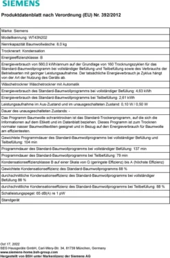 Siemens Kondenstrockner WT43N202 IQ300, 8 Kg -Rowesc Verkaufe 095a78e416f3ad33413f477af5982a49