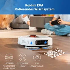 Roidmi Eva Mop Station Staubsauger 3200pa 2-in-1 Saug Und Wischroboter Mit Absaugstation, Mopp- Und Saugroboter, Automatisch Waschen Von Mopps -Rowesc Verkaufe 0c74511cf2f47852a76ecb6b7802167a