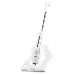 N8WERK Dampfbesen Moonlight White Edition Dampfbesen Dampfreiniger Fliesen Dampf Steam Teppich Hygiene Reiniger 1300W Mopp