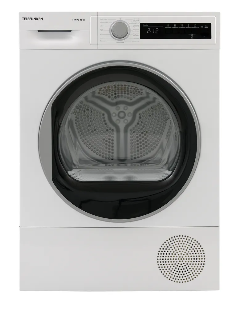 Telefunken T-WP8-10-B Wärmepumpentrockner / 8kg / / Knitterschutz / Reversierende Trommelbewegungen 3 Telefunken T-WP8-10-B Wärmepumpentrockner / 8kg / / Knitterschutz / Reversierende Trommelbewegungen
