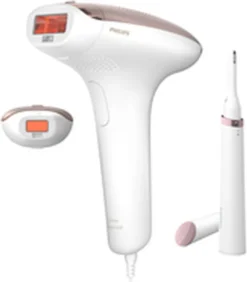 Philips BRI921/00 Lumea Advanced IPL Haarentfernungsgerät Mit Präzisionstrimmer, Weiß/rosa