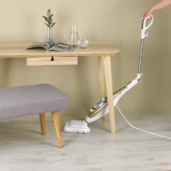 CLEANmaxx Dampfbesen - Mit Knickgelenk - Gold/weiß Dampfreiniger Steam Hygiene Fliesen Küche Bad Reinigung -Rowesc Verkaufe 2edb7bfeadd45b5078ab673bf9a6e5d6