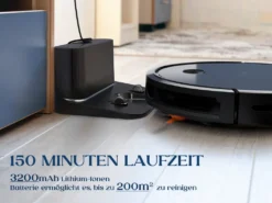 KYVOL E25 Staubsauger Roboter 2600PA Mit Ladestation, WLAN Staubsauger Mit Präzise Kartentechnologie, Bis Zu 150Min Laufzeit -Rowesc Verkaufe 2f559367a6db473dbc79ee3a8d317c00