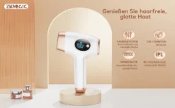 ZKMAGIC IPL Geräte Haarentfernung Laser Mit 999.900 Lichtimpulse, Dauerhafte Schmerzfreie Haarentfernungsgerät 9 Energiestufen Und 3 Funktionen-HR/SC/RA Für Männer, Frauen, Gesicht, Achseln, Beine, Körper -Rowesc Verkaufe 3585bafcdbe293863a7de10f66e1d8b5