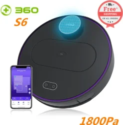 360 S6 Smart Saugroboter Staubsauger Automatisch APP 3200mAh Roboterstaubsauger Vacuum Reinigung Schwarz -Rowesc Verkaufe 40c352c9592c454599f81084fb42d6bf