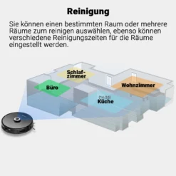 ROBBY PRO | Saug Und Wischroboter | 2700 - 4000PA | Selbstentleerend | Schwarz | Staub Sauger Kehr Cleaner -Rowesc Verkaufe 456be5c677a486133230b65d015f3ab7