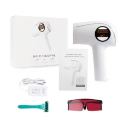 36W IPL Haarentfernung, -3 ° Eiskompresse & Hautverjüngung Laser-Haarentfernung Für Frauen Männer 600.000 Blitze, Dauerhafte Schmerzfreie Haarentfernung Für Die Ganzen 5 Schritte -Rowesc Verkaufe 52c7d807407c901a6ecc5c6a5696432b