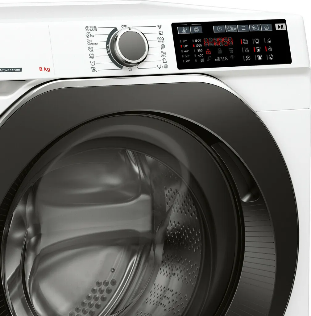 Hoover H-WASH 500 HWQ 58AMBS Waschmaschine / 8kg / 1500 U/Min 8 Hoover H-WASH 500 HWQ 58AMBS Waschmaschine / 8kg / 1500 U/Min – Bild 6