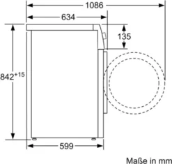 Bosch WQG233D40 Freistehender Wärmepumpentrockner, Frontlader, +, Kondensations, 176 KWh/Jahr, 8 Kg Fassungsvermögen, 64 DB Geräuschemissionen, 59,8 Cm Breite, Startzeitvorwahl -Rowesc Verkaufe 5f8526706cf54dc15be2faac3e9a76f6