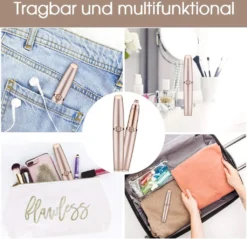 Augenbrauen Rasier Elektrischer, Wiederaufladbarer Augenbrauen Trimmer Augenbrauen Epilierer Gelten Lippen-Nase-Gesichtshaarentferner FüR Frauen -Rowesc Verkaufe 6783137bd7edc0178b2ccf01c5a4d679