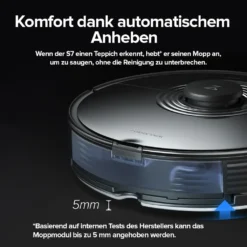 Roborock S7 + Staubsauger Roboter Mit Absaugstation Auto-Empty Dock (Saugleistung 2500Pa, Auto-Lifting-Mopp),Schwarz -Rowesc Verkaufe 6a95dc4c07275205942a7a075fc5e452