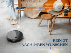 KYVOL E25 Staubsauger Roboter 2600PA Mit Ladestation, WLAN Staubsauger Mit Präzise Kartentechnologie, Bis Zu 150Min Laufzeit -Rowesc Verkaufe 6a97b5485b9ac74574bcda0013ff9305