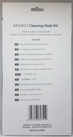 Ecovacs Robotics D-CC50A Einweg Reinigungstücher Für DEEBOT OZMO 700/750/950/920/N5/T5, Weiß -Rowesc Verkaufe 6b7802b24ea19111242f0a277f87ab2f