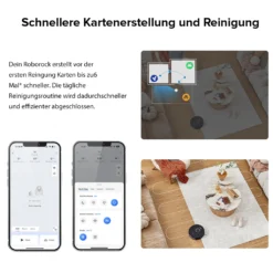 Roborock S8 Staubsauger Roboter Saugroboter 6000 Pa DuoRoller-Bürste VibraRise Wischen 3D-Mapping Reactive 3D-Hindernisumgehung (Schwarz) Mit 2pcs Mopp -Rowesc Verkaufe 7a0bc892bacb7553ff1520aef697a3a0