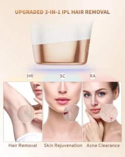 ZKMAGIC IPL Geräte Haarentfernung Laser Mit 999.900 Lichtimpulse, Dauerhafte Schmerzfreie Haarentfernungsgerät 9 Energiestufen Und 3 Funktionen-HR/SC/RA Für Männer, Frauen, Gesicht, Achseln, Beine, Körper -Rowesc Verkaufe 80047ec3b1e8b3d089ed9a364039a00d