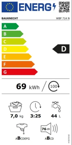 Bauknecht Waschmaschine WBP714N 7kg 1400U/min Allergie-Programm EEK; D -Rowesc Verkaufe 82302890335b8afffab20acbbf6894b8