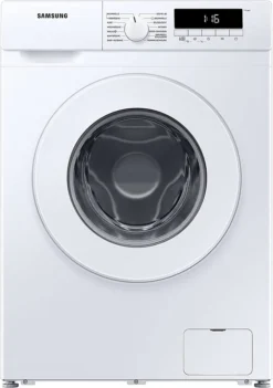 Samsung WW81T304PWW/EG Waschmaschine, 8 Kg, , 1400 U/min, SLIM Platzsparer - Nur 47 Cm Tief, Digital Inverter Motor, Trommelreinigung, Aquastop, Geräusch