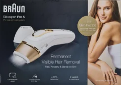 Braun Silk-Expert Pro 5 PL5140 IPL Haarentfernungsgerät, SkinPro 2.0 SensoAdapt - Weiß/Gold -Rowesc Verkaufe 8771ee9f3637fdb01abe9e803ffde479
