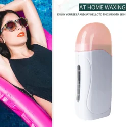 Tragbarer Wachswärmer Zur Haarentfernung, Elektrischer Enthaarungs-Roll-on-Wachswärmer Heimwachsset Für Reisen, Wachsen Zu Hause, SPA,Weiß -Rowesc Verkaufe 883413ce30ff025969ff3631b653997f