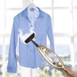 CLEANmaxx Dampfbesen - Mit Knickgelenk - Gold/weiß Dampfreiniger Steam Hygiene Fliesen Küche Bad Reinigung -Rowesc Verkaufe 8f5556e6ae6bad05756a2edee79b74e2