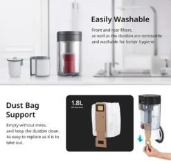 Roborock Auto-Empty Dock Für Roborock S7, S7 MaxV Staubsauger Roboter, Automatic Dust Collection, 3L Dust Bag, App-Control Schwarz -Rowesc Verkaufe 957fa60b4a37da6c89eb6e2d57d57f9b