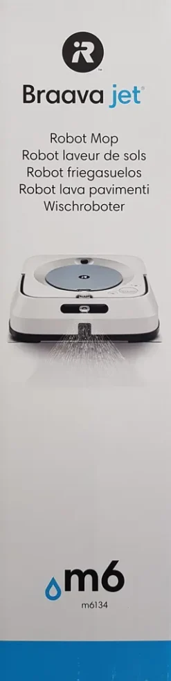IRobot Braava Jet M6 M6134 Nasswischroboter, Eckig, Weiß/Blau -Rowesc Verkaufe 9a39e155c22a25dc20acfd3b83b2e3d5
