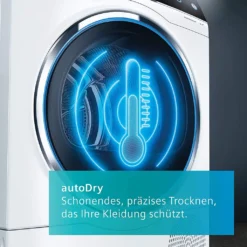 Siemens WQ33G2D40 IQ500 Wärmepumpen-Trockner, 8 Kg, AutoDry-Technologie Schonendes Und Präzises Trocknen, Super40'-Programm, SoftDry Trommelsystem Sanftes Und Schonendes Trocknen Weiß -Rowesc Verkaufe a2c08317ce6283d735e62996fc995c88