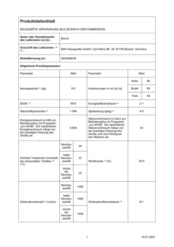 Bosch Serie 4 Waschmaschine WAN28KH8, Frontlader, 8 Kg, 1400 U/min. -Rowesc Verkaufe a4445a00f04dfc93fb2b9d29511a33bb