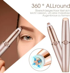 Augenbrauen Rasier Elektrischer, Wiederaufladbarer Augenbrauen Trimmer Augenbrauen Epilierer Gelten Lippen-Nase-Gesichtshaarentferner FüR Frauen -Rowesc Verkaufe a6bd1d4e8114b401fad3e05e7e9e0b73