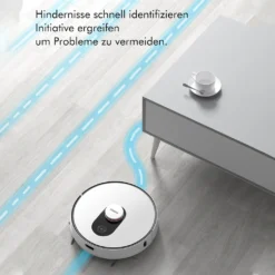 Roidmi EVE Plus Roboter Staubsauger Nass-Trocken-Saugroboter,50 Watt,2700pa Mit Sauberer Basis Und Beutel,Weiß -Rowesc Verkaufe a8c38ca6b3c946eeb117d5f2941f6b23
