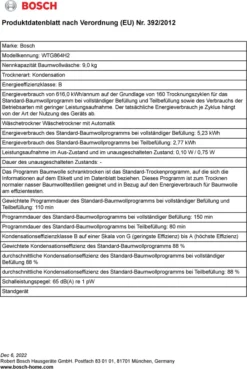 Bosch Kondens-Trockner WTG864H2 -Rowesc Verkaufe ae70abdb021cee7b1b78c5c7b261451f