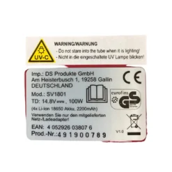 CLEANmaxx Akku-Milben-Handstaubsauger Mit UV-C-Licht - Rot/weiß UV Licht Akku Milbensauger Handstaubsauger Milben Allergiker Kabellos CLEANmaxx -Rowesc Verkaufe c2e0f051b5eb9e079c2385c467cf7fd2