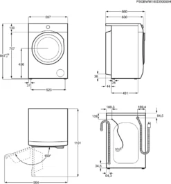 AEG L7WEF80600 Waschtrockner / 10 Kg Waschen / 6 Kg Trocknen / E / Energiesparend / Nachlegefunktion / ProSteam - Auffrischfunktion / Kindersicherung / 1600 U/min [] -Rowesc Verkaufe c66fe085830fe41771c6b4e156367f94