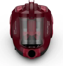 Rowenta Bodenstaubsauger Swift Power RO2933, 750 W, Zylinder-Vakuum, Beutellos, Zyklonal, 77 DB, Schwarz, Burgund