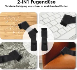 EINFEBEN Staubsauger Ohne Beutel, 3,0L Staubbehaelter, Inkl. Zusatzduesen, Effizienter HEPA-Filter, 900 Watt Bodenstaubsauger Beutellos Fuer Hart- Und Teppichboeden -Rowesc Verkaufe c97f5684ef645c6631dffadc26f79eff