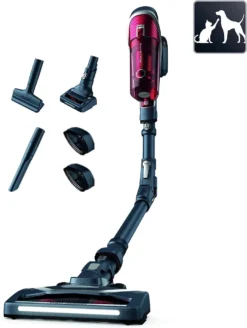 Rowenta RH9678 X-Force Flex 8.60 Akku-Staubsauger | Stab-und Handstaubsauger In Einem | LED-Düse | Flex-Gelenk | Animal-Kit | Easy-Wash-Filter | Inkl. Mini Turbodüse, Etc. | Rot/Grau -Rowesc Verkaufe cce3a2ca06c99e2997ec88da556729ae