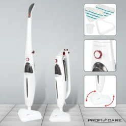 ProfiCare Dampfmop PC-DR 3093 Anthrazit-weiss / 1.500 Watt / Dampfreiniger Für Alle Bodenbeläge / 99 % Gegen Viren -Rowesc Verkaufe cfdfe21b037d45dc99f54b09736a9278