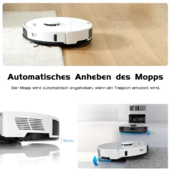 Roborock S7 Pro Ultra Sonic Staubsauger Roboter Mit Empty Wash Fill Dock Absaugstation 5100Pa Selbstwaschend Selbstauffüllend Selbstentleerend LiDAR APP Weiß (Upgrade Von Roborock S7,VS S7 MaxV Ultra/S8 Pro Ultra) -Rowesc Verkaufe d1ac7b6e6410d7133f3f4687005ab5c9 1