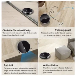 LIECTROUX C30B Automatischer Roboter-Staubsauger 5000Pa Starke Saugleistung Intelligente Dynamische Navigation APP-Fernbedienung Intelligentes Nasswischen Sprachsteuerung Kompatibel Mit Alexa Google Assistant -Rowesc Verkaufe d4f9653da6de98cc6290dff26042d7ca