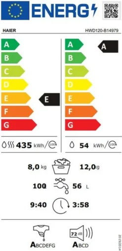 Waschtrockner 12kg Waschen 8kg Trocken XL Trommel HAIER HWD120 B14979 -Rowesc Verkaufe d6834827dc935fb721204724efd0a849