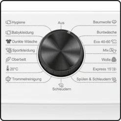 Bomann WA 7194 Waschmaschine, 9kg, Invertermotor, 15 Programme, 1.400 U/min.(max), LED-Display, Kindersicherung, Dampffunktion, Weiß -Rowesc Verkaufe d75c6bedb0e1d07b6dfc61386e5f00ec