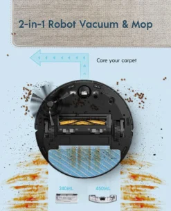 Yeedi Vac Hybrid Saugroboter Mit Absaugstation, 2500Pa Saugstärke Mit Wischfunktion, Teppicherkennung, Raumkarte, Sperrzone, 7,7 Cm Ultradünn -Rowesc Verkaufe d91fd82efa00c204d1ebcaface3ba10d