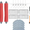 Ersatzzubehör Kompatibel Mit Roborock S7 S7 Plus S7 MaxV S7 MaxV Ultra Staubsaugerroboter, 2 Hauptbürsten, 4 Filter, 6 Seitenbürsten, 4 Mop-Tücher, 1 Bürstenreinigungswerkzeug，1 Schraubenzieher.