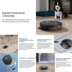 ECOVACS Saugroboter DEEBOT U2 PRO, 2-in-1 Saug- Und Wischroboter, Ideal Für Haustierbesitzer -Rowesc Verkaufe e2b03895a058ad81f7fc870b070d2f6e